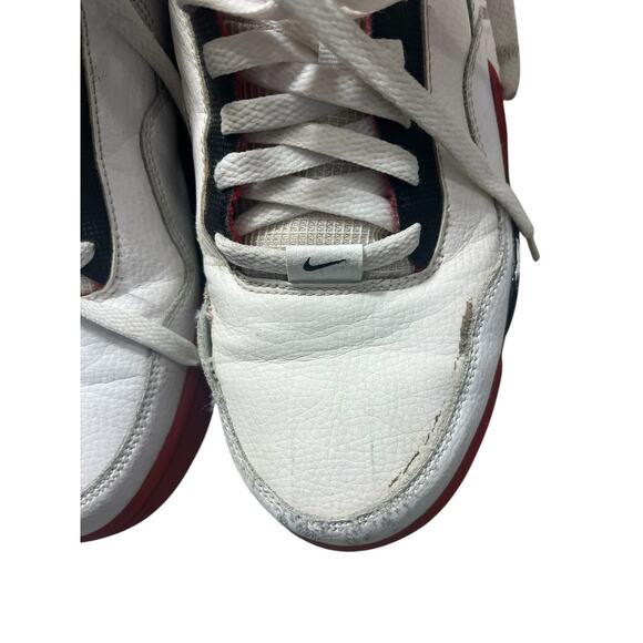 Nike Air Flight Legacy Men’s 8.5 Legacy White Red Sneakers High Tops Streetwear - Picture 10 of 12